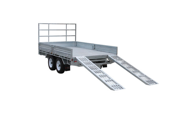 12 x 7 Flat Bed Trailer With Ramps 12 x 7 Flat Bed Trailer With Ramps
